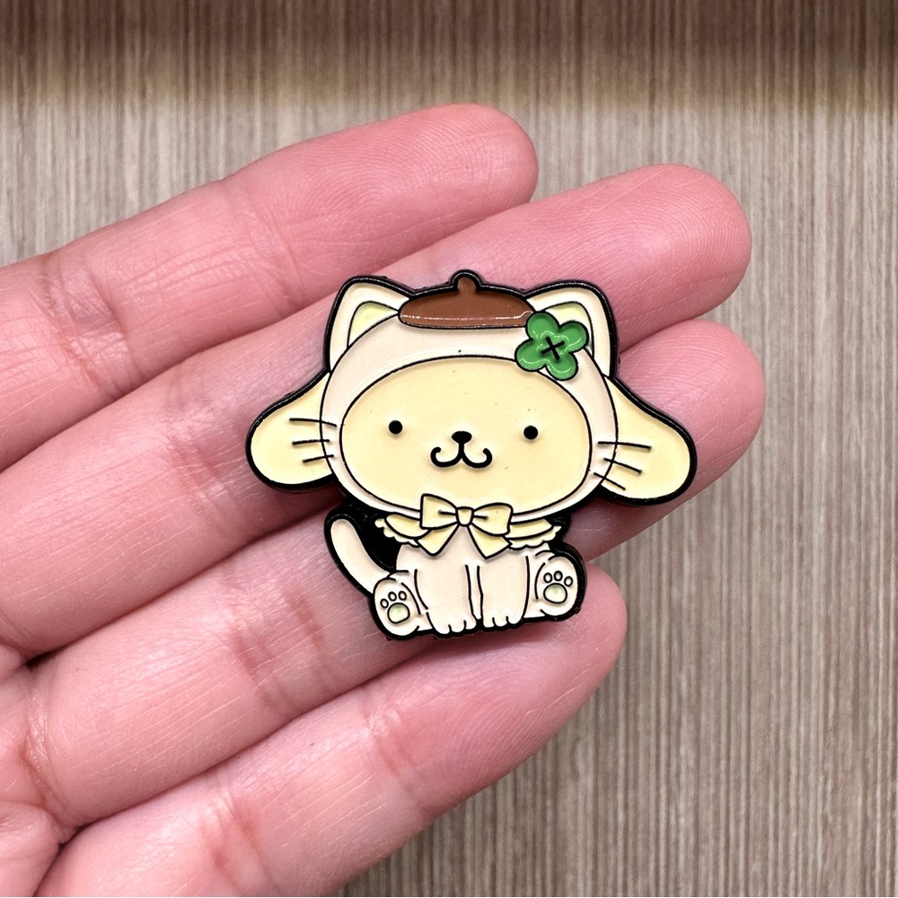 Pompompurin Yellow Cat Enamel Pin Brooch - 1pc